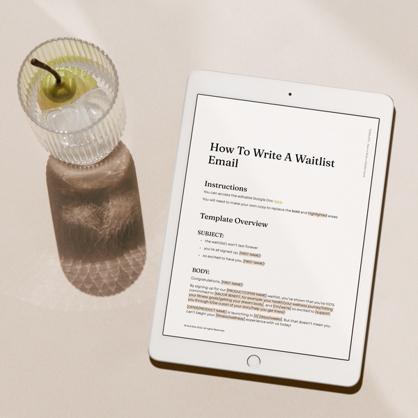 How to Write a Waitlist Email